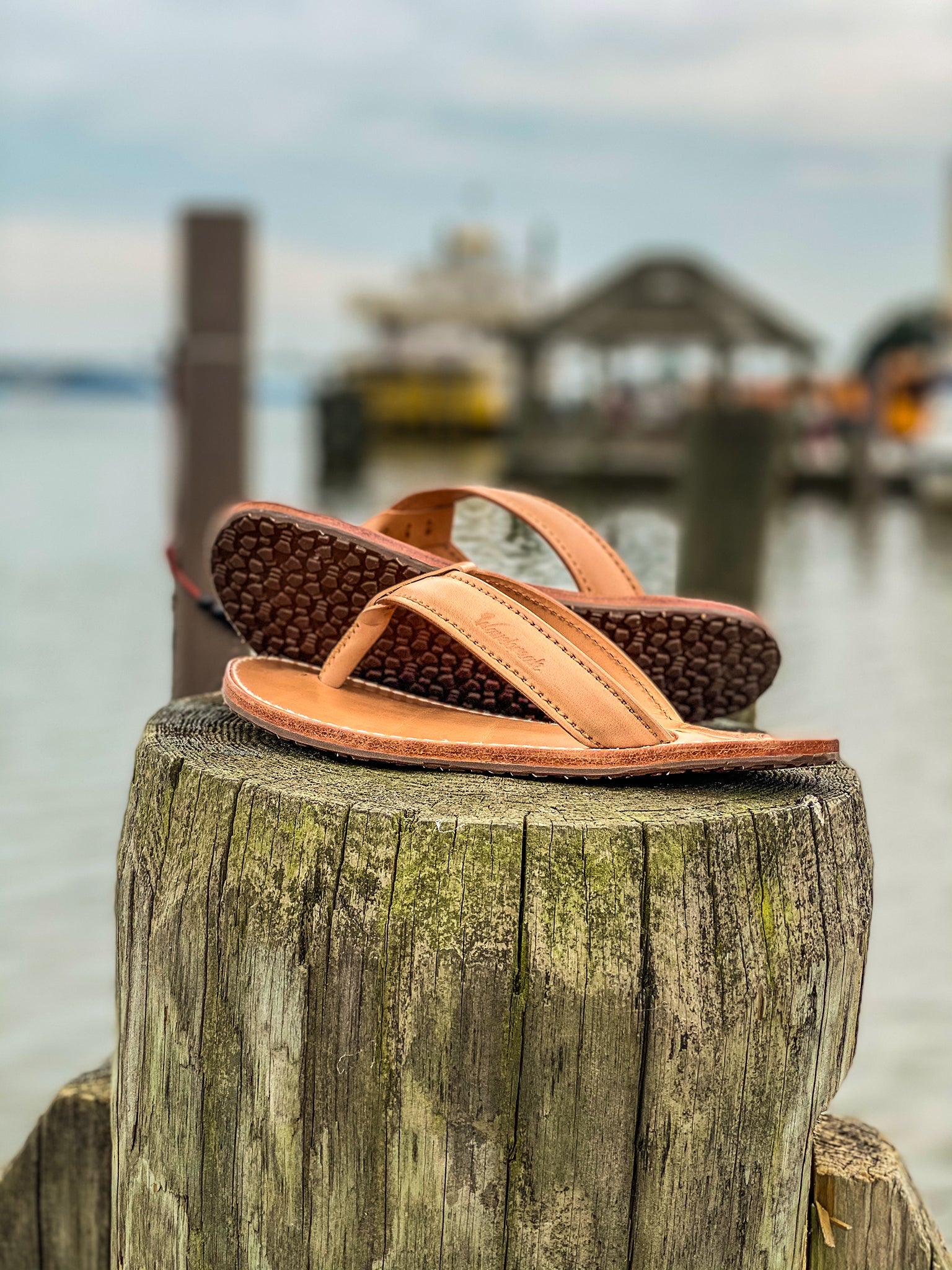 The Drifter - Rugged Handmade Leather Flip Flops for All Adventures –  Wavebreak Leather
